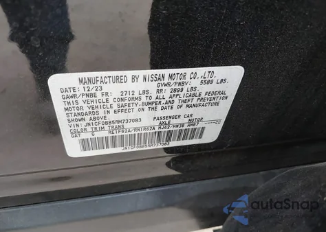 2024 Nissan Ariya Engage from USA, damaged, VIN JN1CF0BB5RM737083